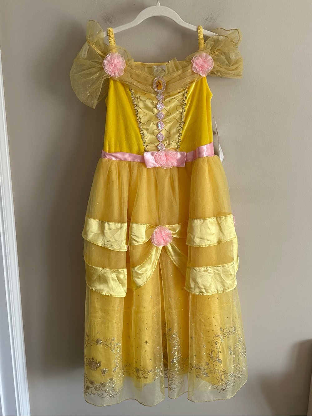 NWT Disney Store Princess Belle Dress Beauty & The Beast Costume Girls Large 10